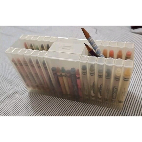 Tupperware Tuppertoys ART LOCKER  crayon & art supply storage Vintage 1987 USABC - Picture 2 of 8